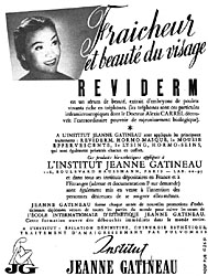 Marque Jeanne Gatineau 1952